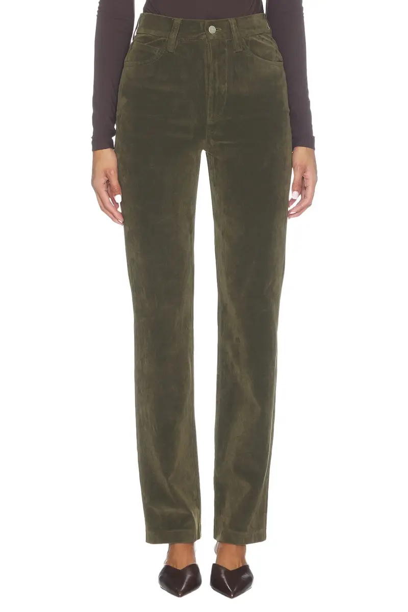 The Faux Suede Margot Slim Pants The Faux Suede Margot Slim Pants