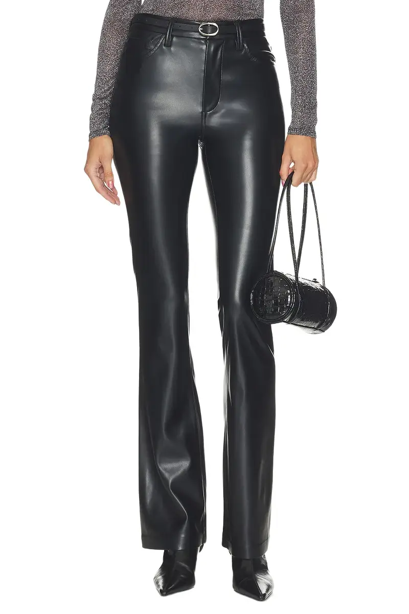 The Faux Leather Hi Honey Bootcut Pants The Faux Leather Hi Honey Bootcut Pants