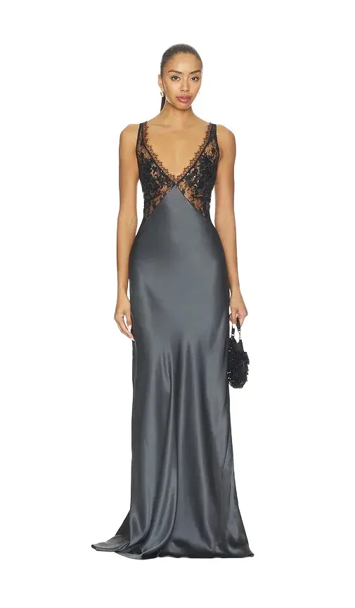 THE SEI Lace Bodice Gown