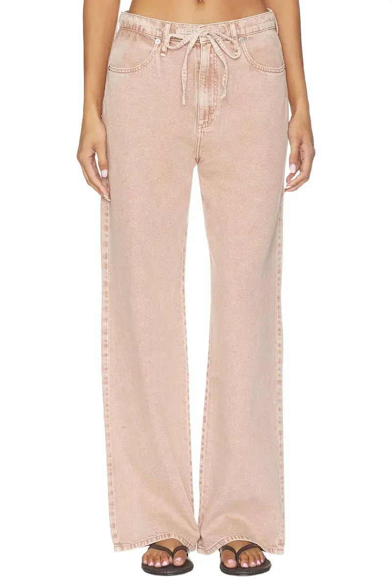 Phoebe Drawstring Wide Jeans Phoebe Drawstring Wide Jeans