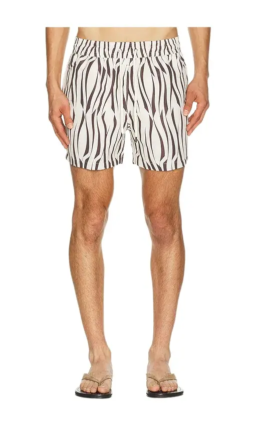 Frescobol Carioca Rio Vento Print Swim Short