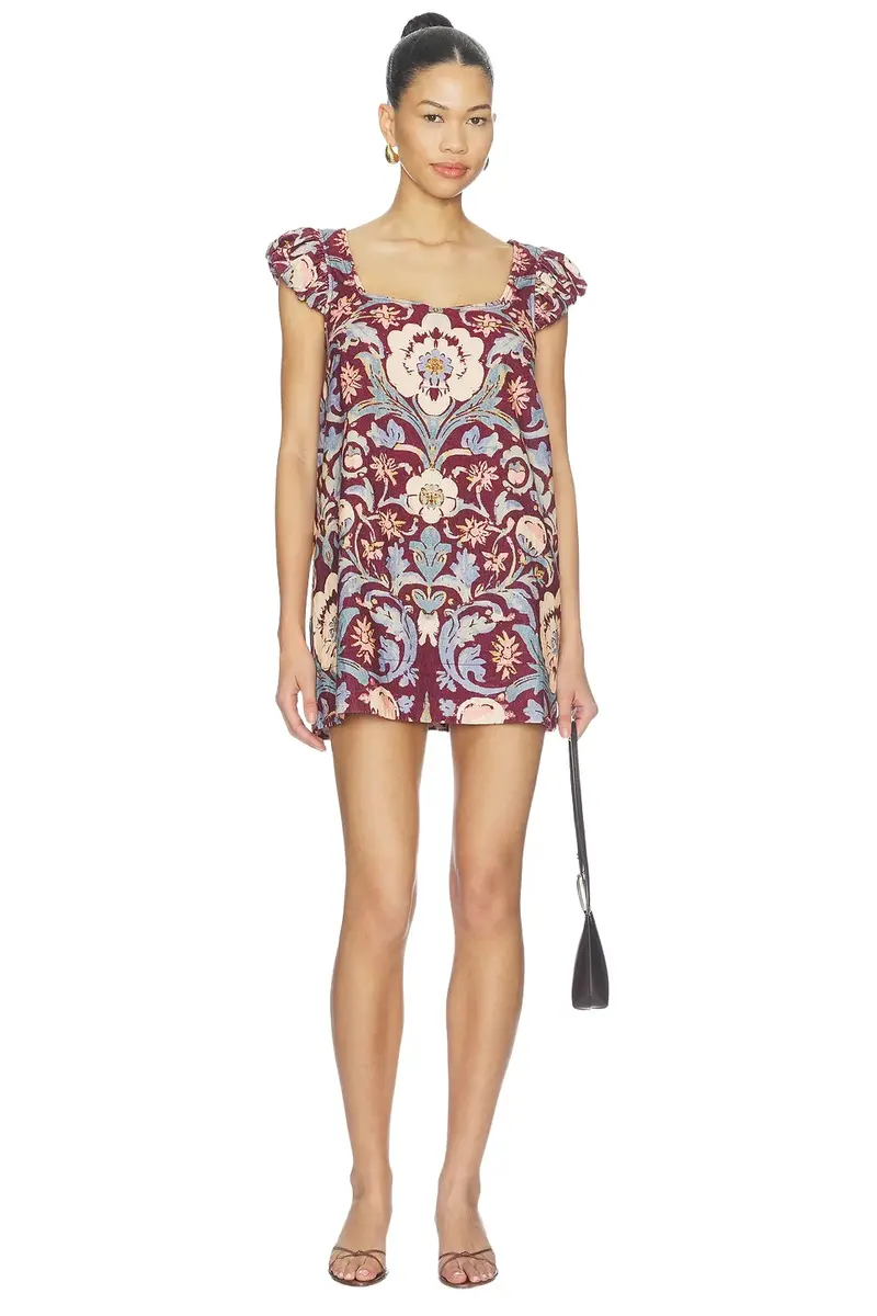 Free People Hopeless Romantic Printed Mini Dress
