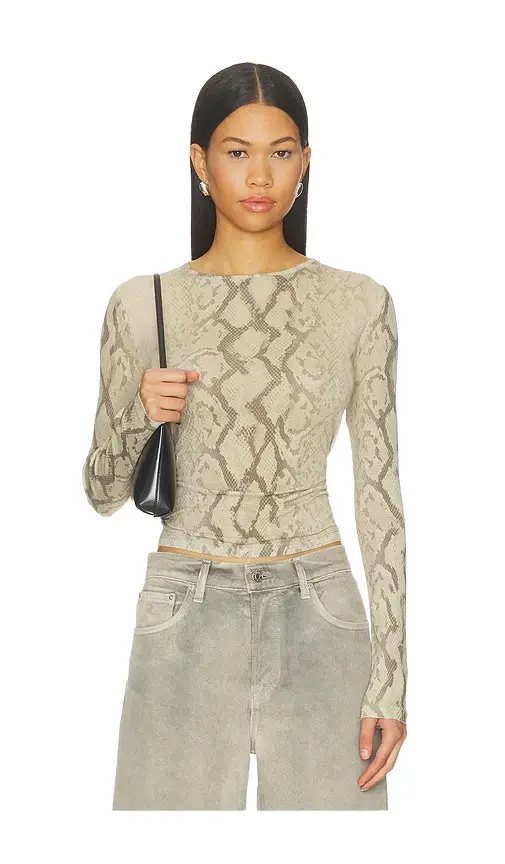 x Sophia Kelly Sheer Crew Neck Tee