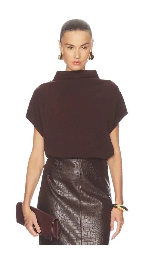 Morten Funnel Neck Cashmere Top Morten Funnel Neck Cashmere Top