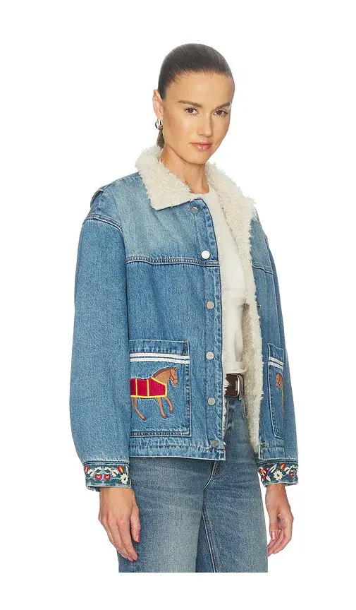 Found Horse Equine Denim Work Jacket | Thumbnail 2 Found Horse Equine Denim Work Jacket | Thumbnail 2