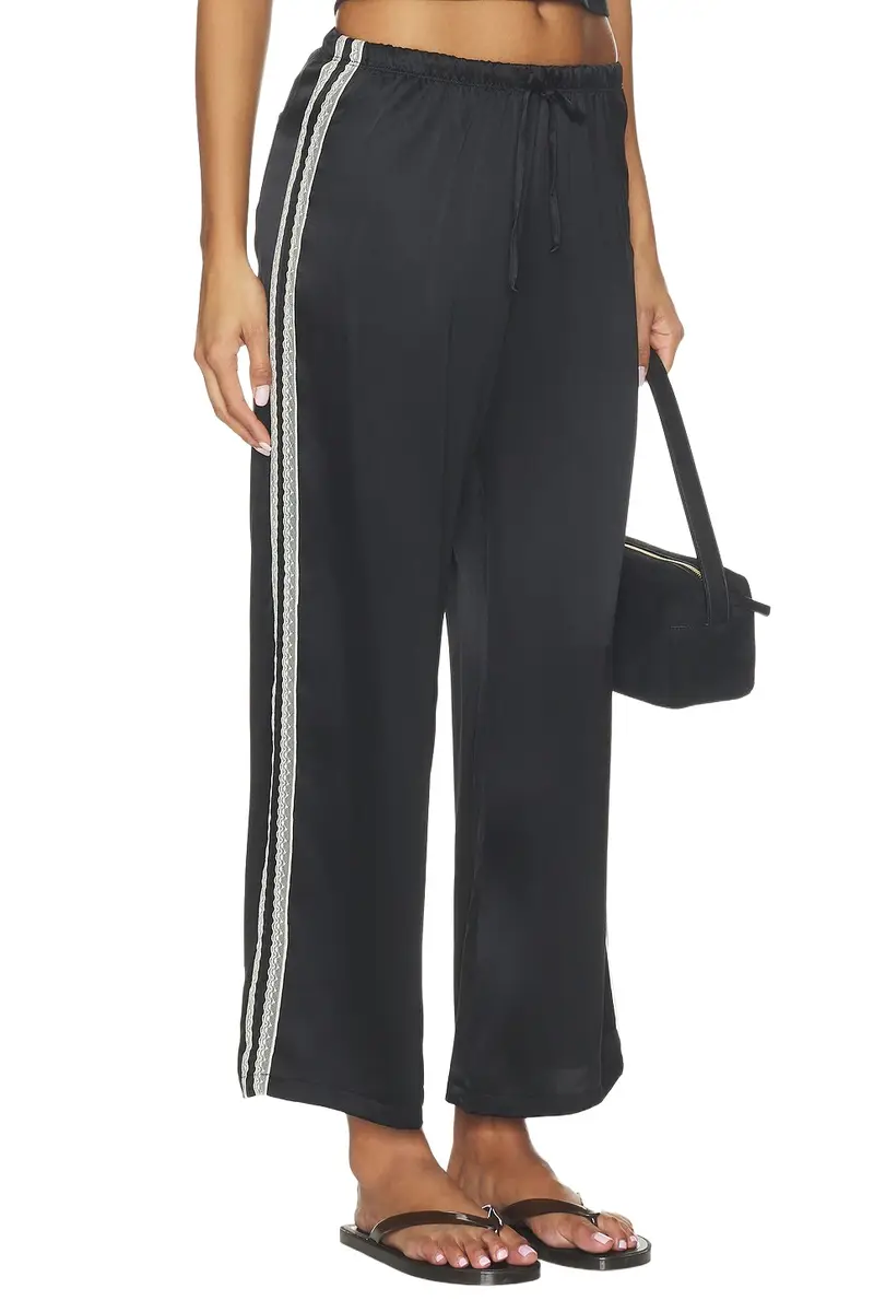 The Silk Lace Stripe Crop Pant The Silk Lace Stripe Crop Pant