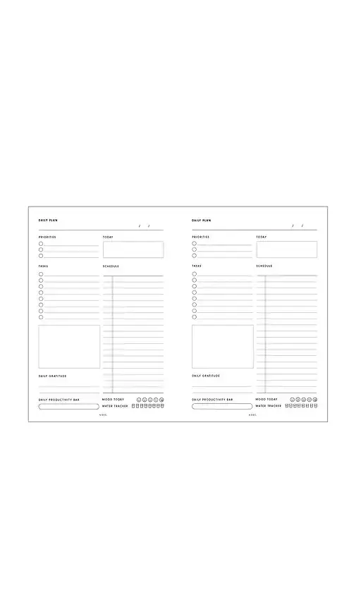 STIL Undated Daily Planner Insert 6 Ring | Thumbnail 2 STIL Undated Daily Planner Insert 6 Ring | Thumbnail 2