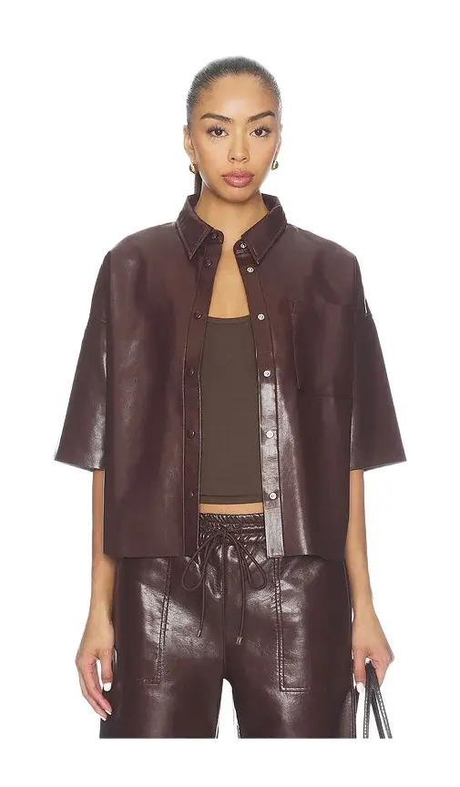 Citizens of Humanity Frances Cropped Cape Button Up