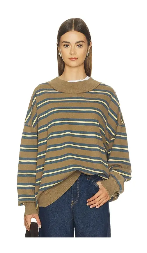 Palm Springs Striped Pullover