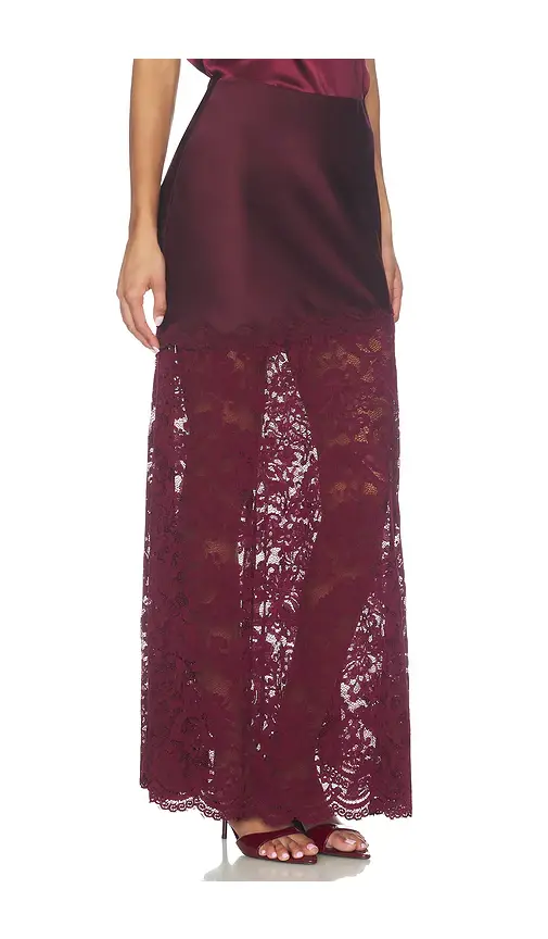 Generation Love Perrine Lace Combo Satin Skirt | Thumbnail 2