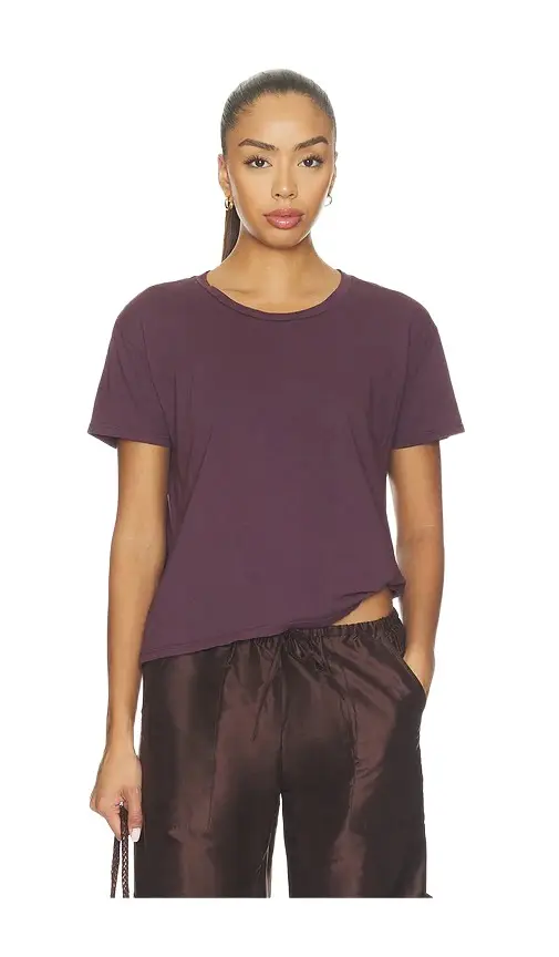 perfectwhitetee Harley Cotton Short Sleeve Boxy Crew Tee
