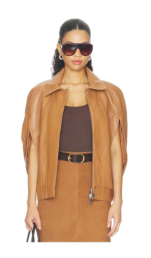 Retrofête Braxx Leather Cape | Thumbnail 2 Retrofête Braxx Leather Cape | Thumbnail 2