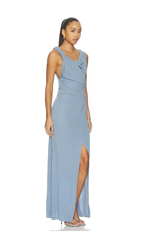 SIR. Olenna Twist Low Back Gown | Thumbnail 2 SIR. Olenna Twist Low Back Gown | Thumbnail 2