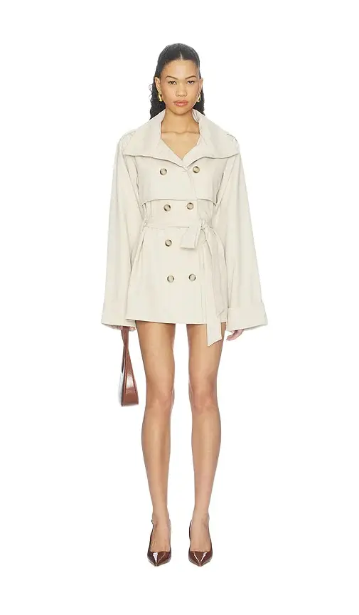 Myka Funnel Neck Trench Dress Myka Funnel Neck Trench Dress