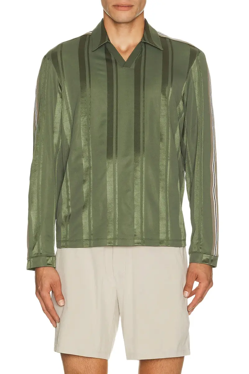 Knit Stripe Rugby Shirt