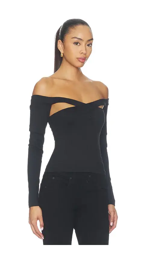 susana monaco Cross Over Longsleeve Top | Thumbnail 2 susana monaco Cross Over Longsleeve Top | Thumbnail 2