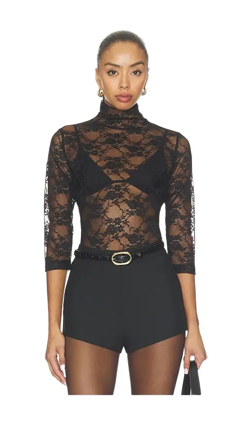 Bobi Half Sleeve Modern Mock Neck