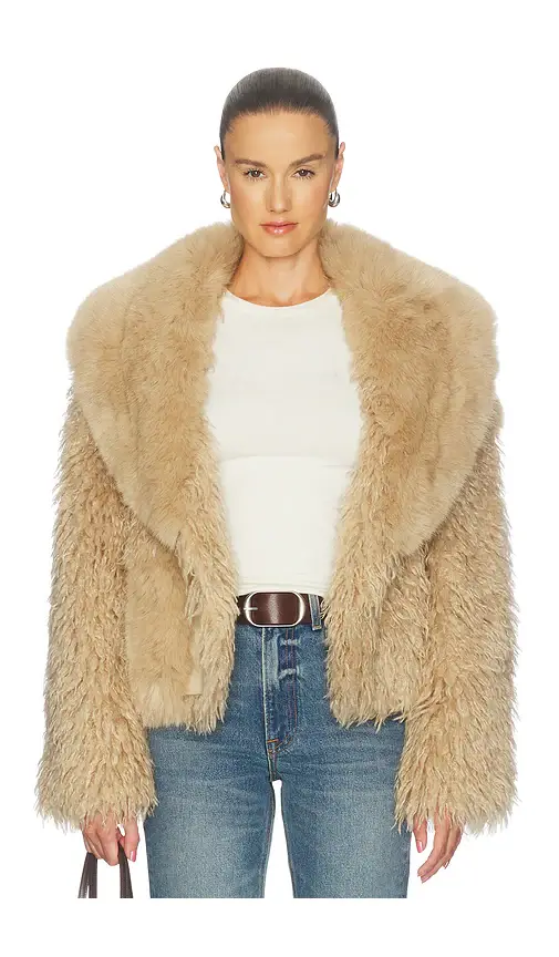 OW Collection Alva Faux Fur Jacket | Thumbnail 2 OW Collection Alva Faux Fur Jacket | Thumbnail 2