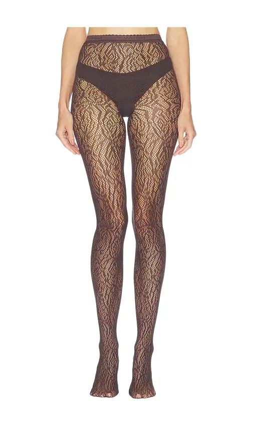 Rose Lace Effect Tights