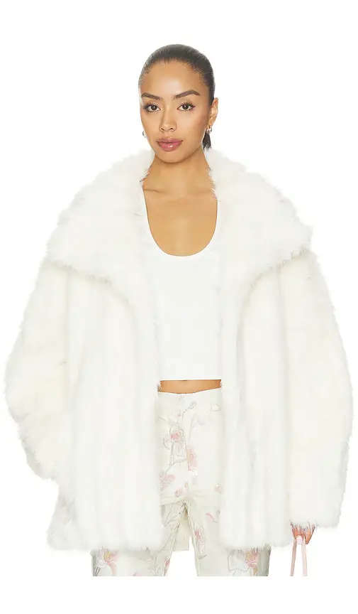 Source Unknown Ilaria Eco Fur Coat | Thumbnail 2 Source Unknown Ilaria Eco Fur Coat | Thumbnail 2