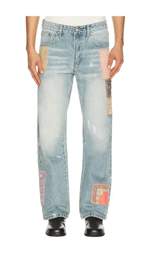 Found Tapestry Chalk Jeans