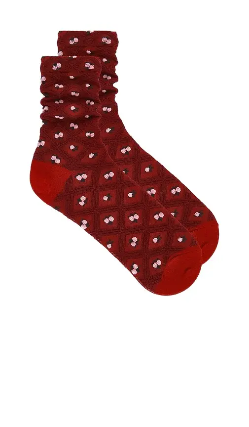 Floral Jaquard Trouser Socks Floral Jaquard Trouser Socks