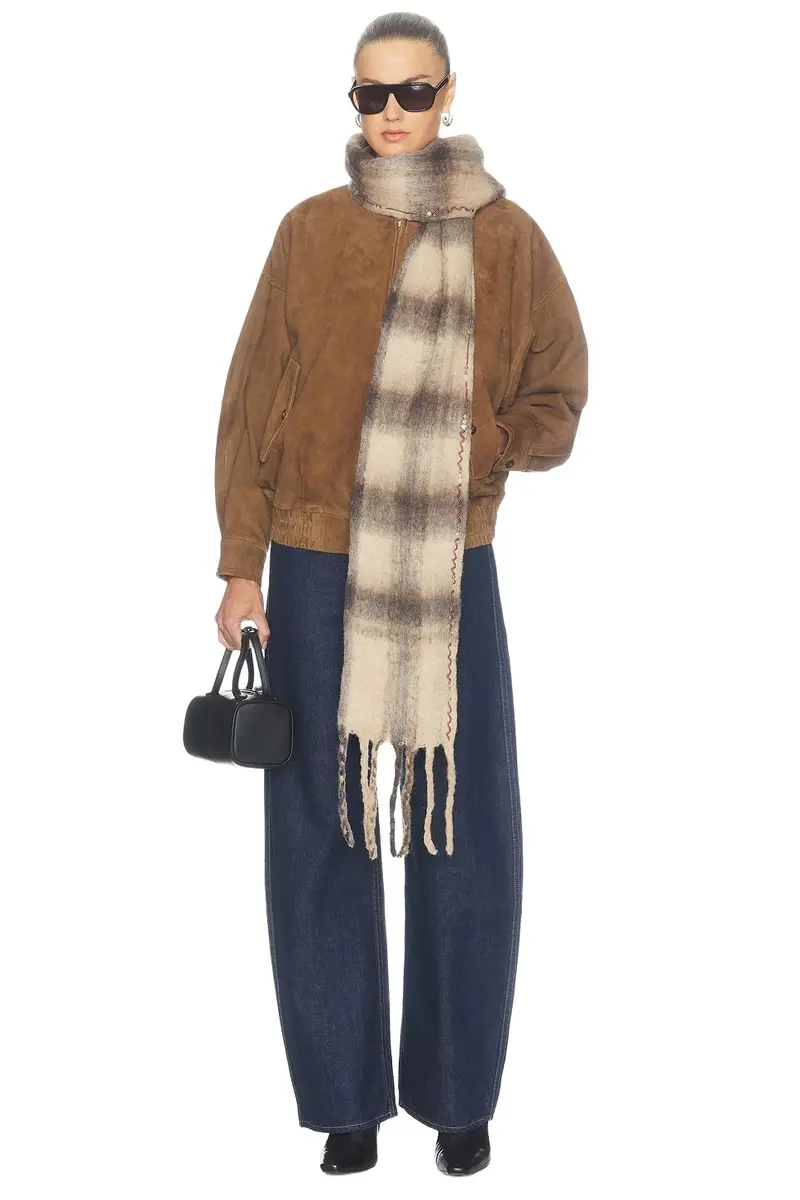 Highland Plaid Skinny Scarf Highland Plaid Skinny Scarf