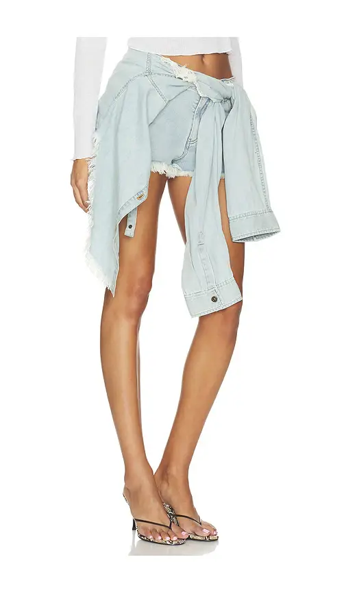MARRKNULL Knot Shirt Short | Thumbnail 2