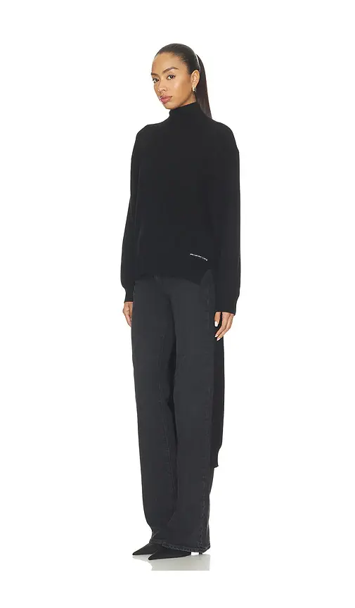 Alexander Wang Long Sleeve Turtleneck With High Low Hem | Thumbnail 2 Alexander Wang Long Sleeve Turtleneck With High Low Hem | Thumbnail 2