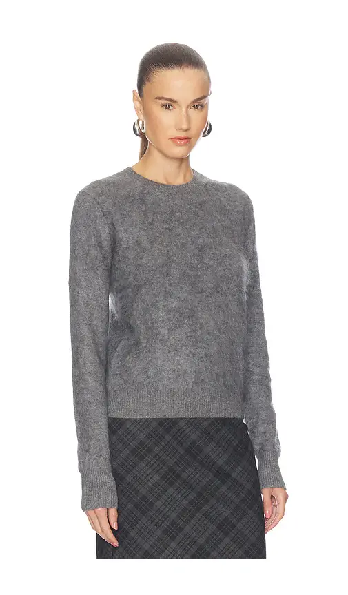 ENZA COSTA Mink Wash Cashmere Easy Crew Sweater | Thumbnail 2 ENZA COSTA Mink Wash Cashmere Easy Crew Sweater | Thumbnail 2