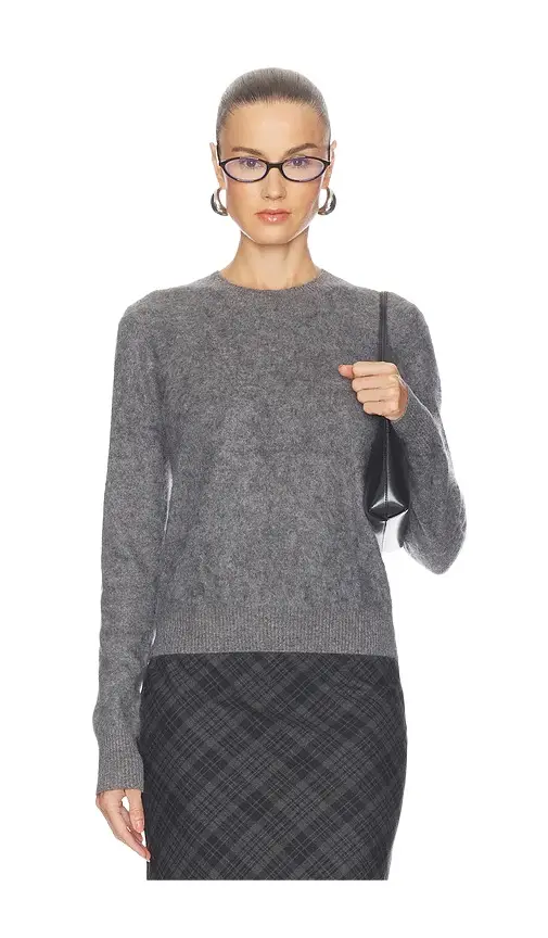 Mink Wash Cashmere Easy Crew Sweater Mink Wash Cashmere Easy Crew Sweater
