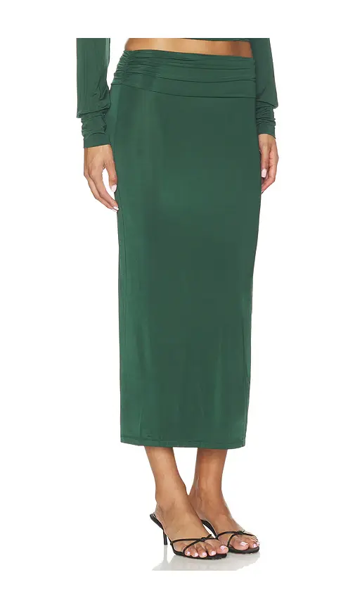 ÉTERNE Elsa Liquid Jersey Midi Skirt | Thumbnail 2 ÉTERNE Elsa Liquid Jersey Midi Skirt | Thumbnail 2