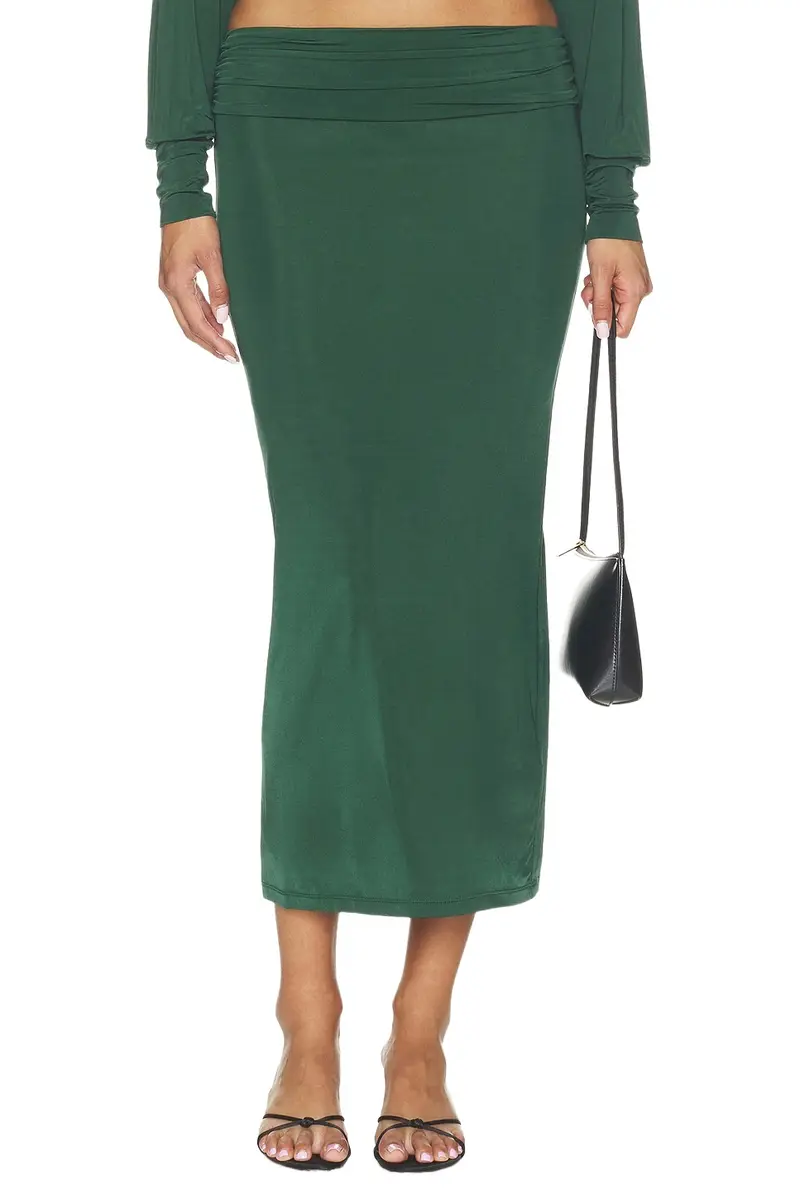 Elsa Liquid Jersey Midi Skirt Elsa Liquid Jersey Midi Skirt