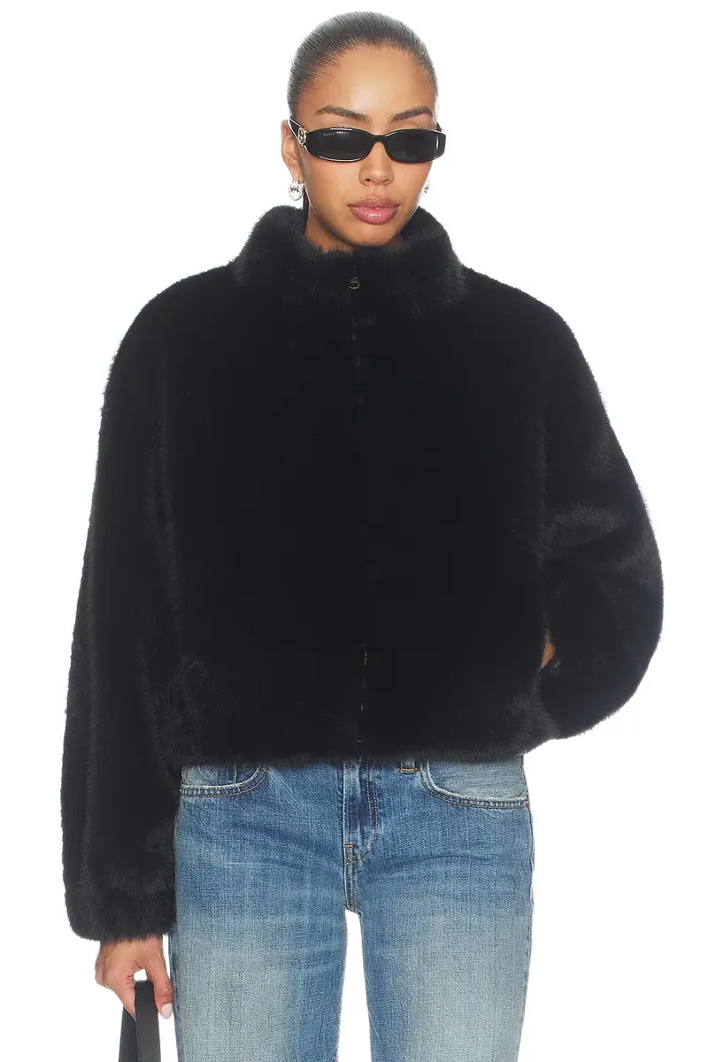 Everest Faux Fur Bomber Everest Faux Fur Bomber
