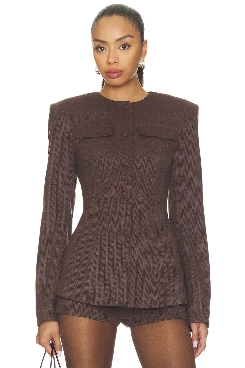 Trina Collarless Blazer Trina Collarless Blazer