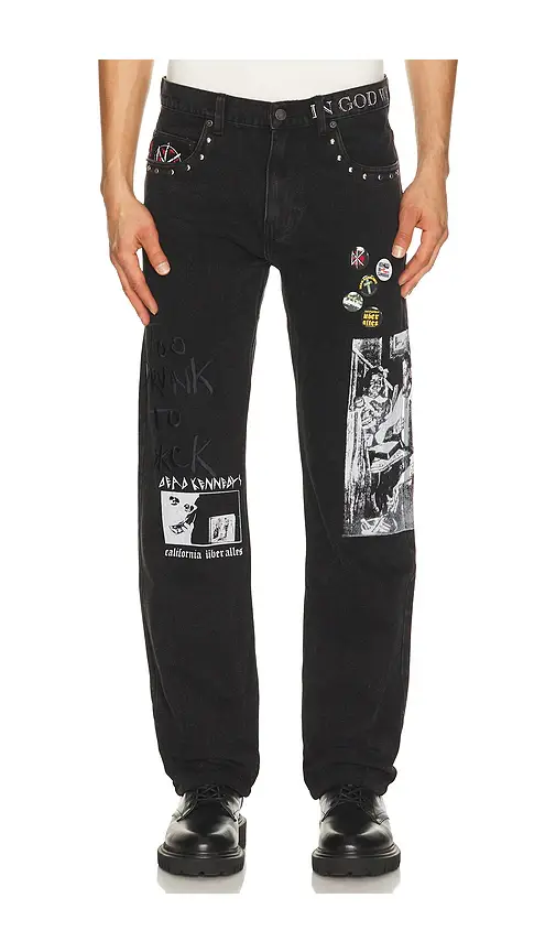 Pleasures x Dead Kennedys DIY Straight Leg Pants | Thumbnail 2 Pleasures x Dead Kennedys DIY Straight Leg Pants | Thumbnail 2