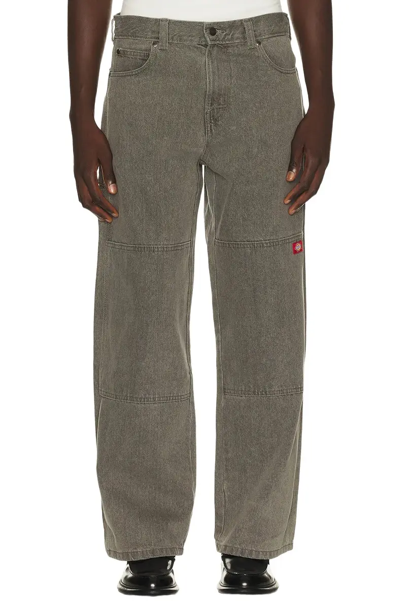 Loose Straight Double Knee Jean