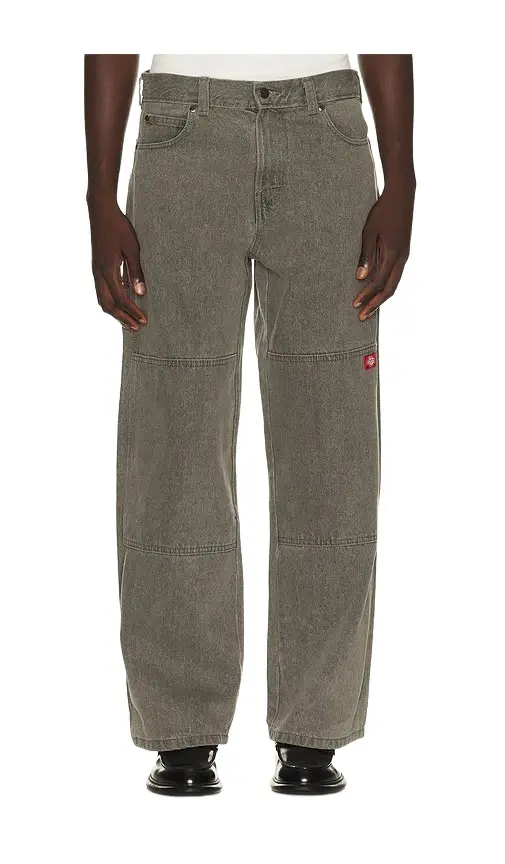 Loose Straight Double Knee Jean