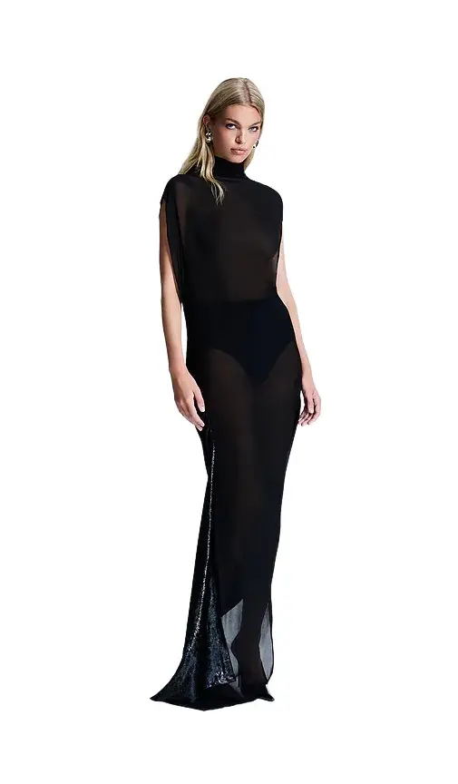 Zea Velvet & Gerogette Gown Zea Velvet & Gerogette Gown