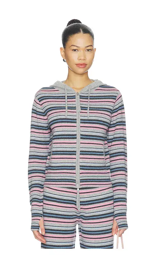 Frankies Bikinis Topanga Cashmere Zip Up Hoodie | Thumbnail 2 Frankies Bikinis Topanga Cashmere Zip Up Hoodie | Thumbnail 2