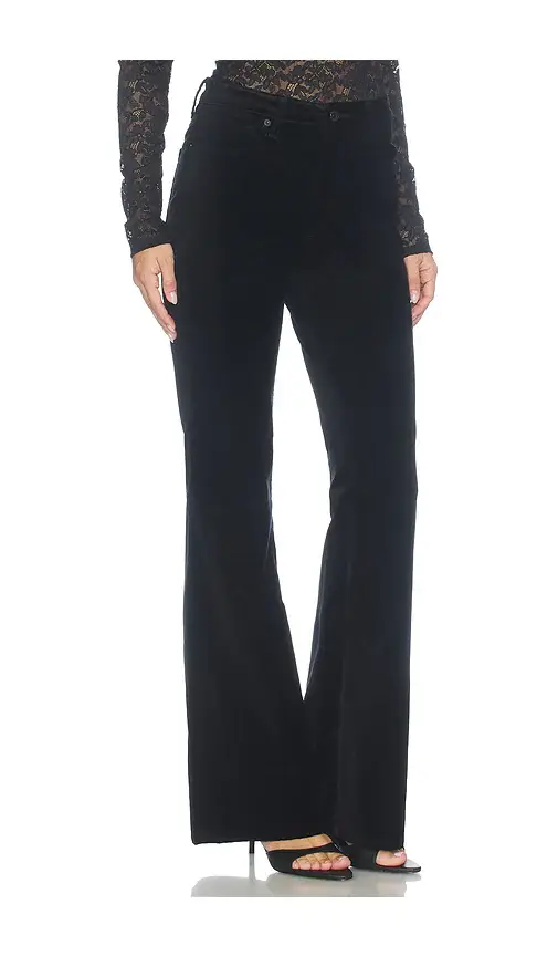 GOOD AMERICAN Velvet Good Legs Flare Pant | Thumbnail 2 GOOD AMERICAN Velvet Good Legs Flare Pant | Thumbnail 2