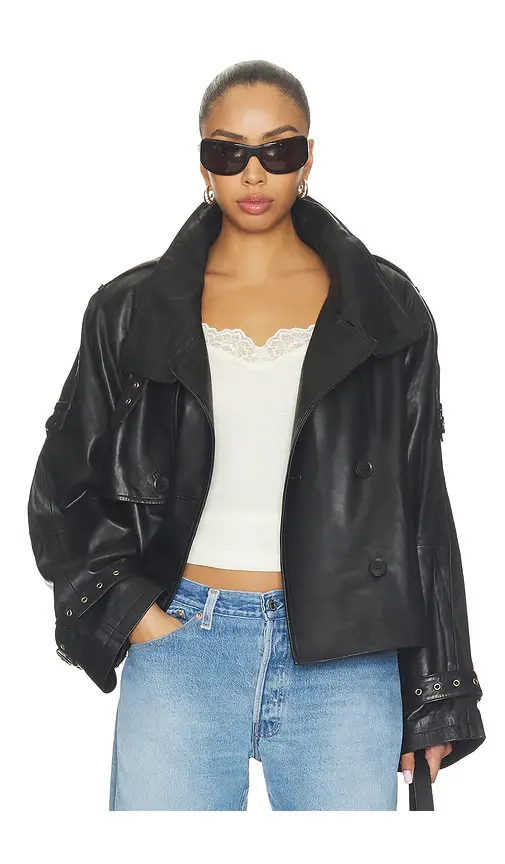 Gestuz Avic Leather Jacket | Thumbnail 2 Gestuz Avic Leather Jacket | Thumbnail 2