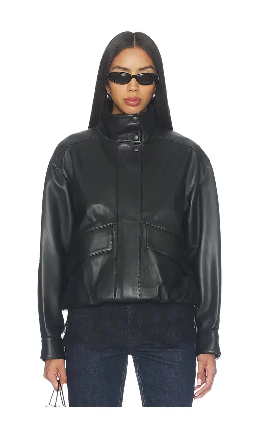 Joe's Jeans The Cohen Leather Bomber Jacket