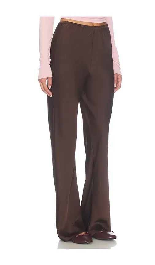 Elodie the Label Row Satin Pant | Thumbnail 2 Elodie the Label Row Satin Pant | Thumbnail 2