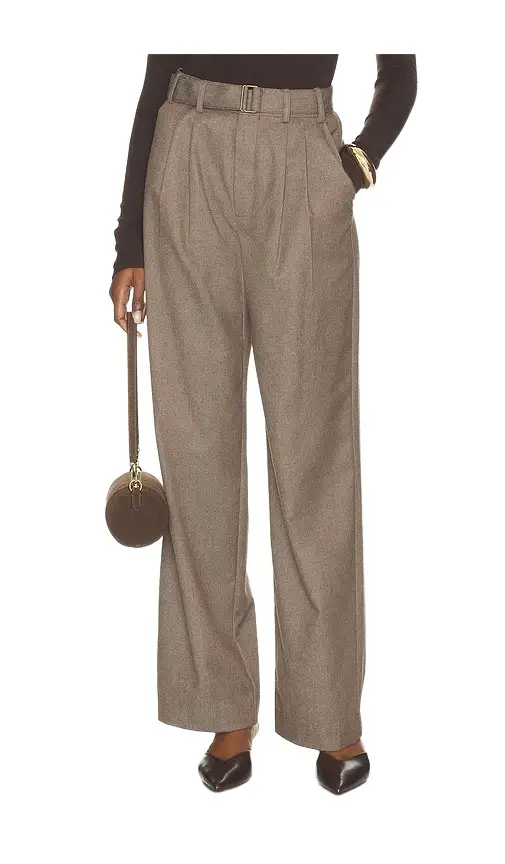Elodie the Label Hollis Belted Pleated Pant