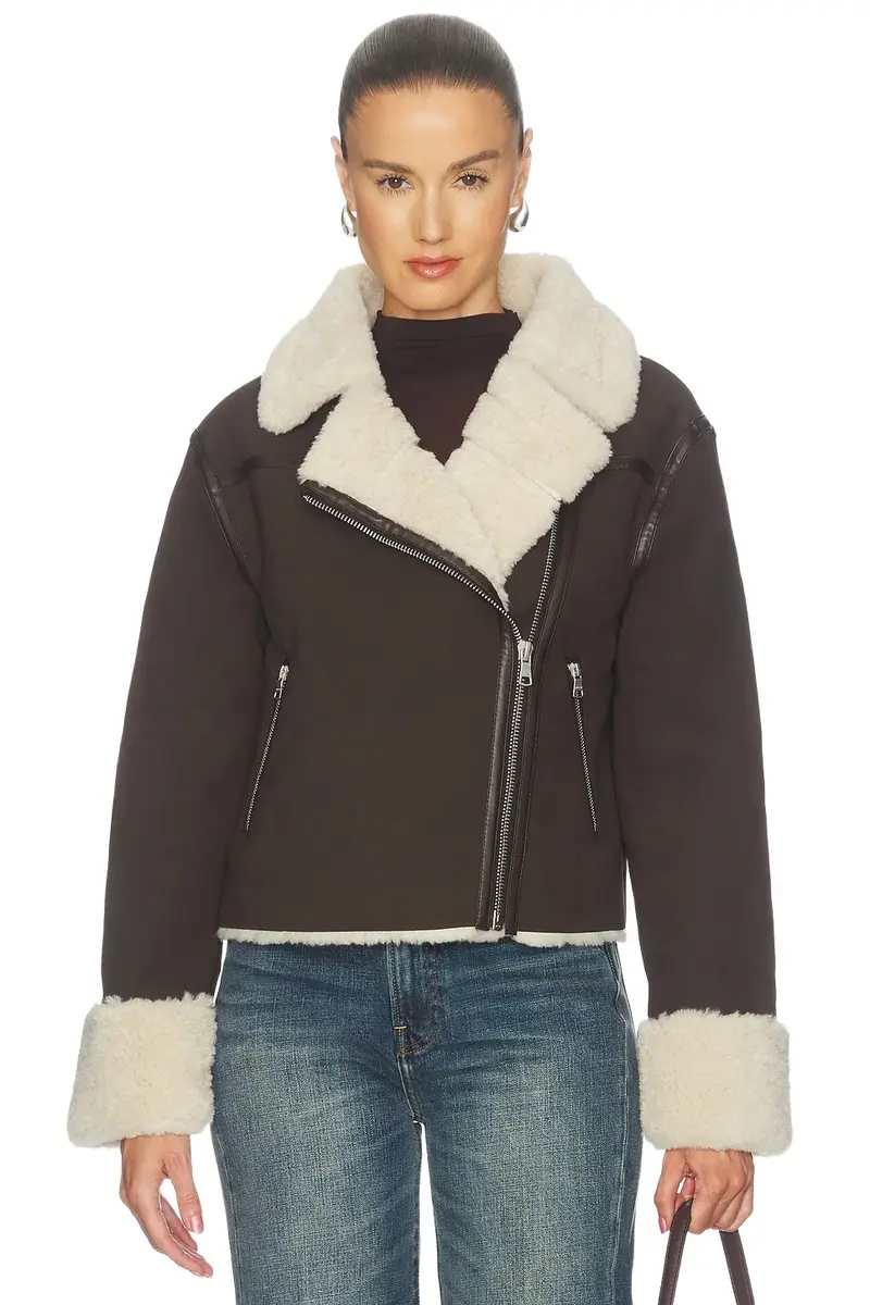 Faux Suede Shearling Jacket Faux Suede Shearling Jacket