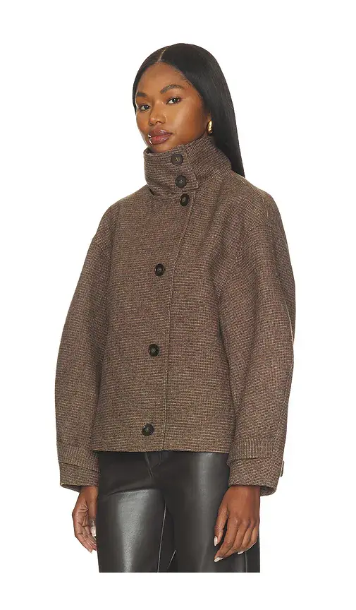 Elodie the Label Walker High Neck Short Coat | Thumbnail 2