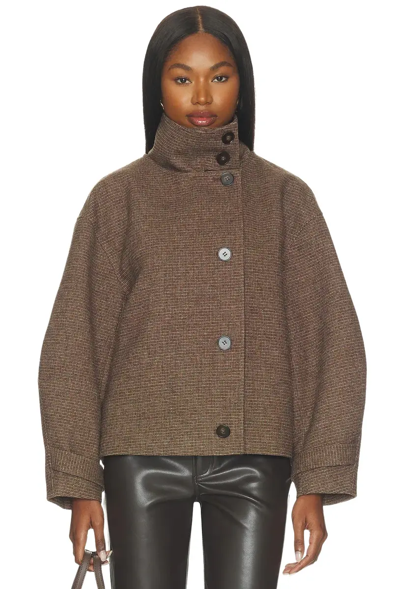 Elodie the Label Walker High Neck Short Coat
