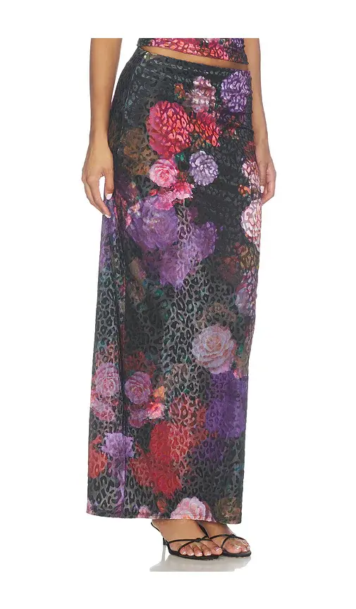 AFRM Vanya Burnout Velvet Skirt | Thumbnail 2 AFRM Vanya Burnout Velvet Skirt | Thumbnail 2