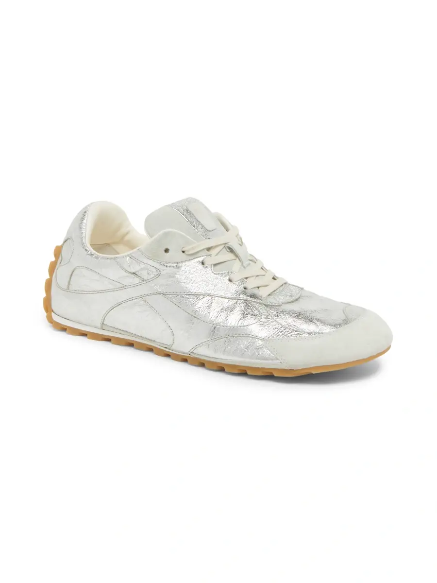 Bottega Veneta Men's Orbit Flash Metallic Leather Low-Top Sneakers | Thumbnail 2 Bottega Veneta Men's Orbit Flash Metallic Leather Low-Top Sneakers | Thumbnail 2